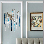 Бра с ветвистым каркасом из металла и подвесками из стекла Droplet Chandelier варинант исполнения - 2 | Loft Concept в Сочи