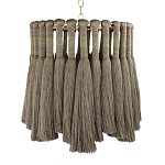 Подвесной светильник круглый плетеный с бахромой Braided Bundle of Ears варинант исполнения - 1 | Loft Concept в Сочи
