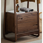 Вешалка деревянная с 2- мя ящиками Moon Walnut Furniture варинант исполнения - 7 | Loft Concept в Сочи