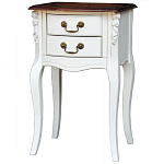Прикроватная тумба в стиле прованс с 2-мя ящиками Paule Montmartre Provence Bedside Table варинант исполнения - 2 | Loft Concept в Сочи