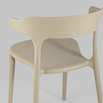 Бежевый стул из прочного PP-пластика JORIS варинант исполнения - 6 | Loft Concept в Сочи