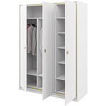 Шкаф белый четырёхдверный для одежды Antique Order варинант исполнения - 4 | Loft Concept в Сочи