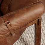 Двухместный диван Duncan винтажная коричневая кожа варинант исполнения - 6 | Loft Concept в Сочи