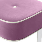 Квадратный мягкий пуф на белых ножках Winton Pouf Square варинант исполнения - 6 | Loft Concept в Сочи