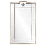 Зеркало в  серебряной раме с узорчатым геометрическим орнаментом Repulse варинант исполнения - 1 | Loft Concept в Сочи