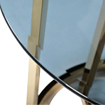 Столик журнальный золотой с темным стеклом Tastiness варинант исполнения - 1 | Loft Concept в Сочи