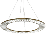 Кольцевая люстра с хрустальным декором Maude Crystal Chandelier варинант исполнения - 3 | Loft Concept в Сочи