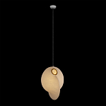 Подвесной светильник белый с фигурным тканевым плафоном White Whirlwinds варинант исполнения - 2 | Loft Concept в Сочи