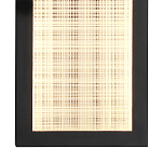 Светодиодное прямоугольное бра из металла черного цвета Lattice Lux варинант исполнения - 8 | Loft Concept в Сочи