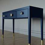 Дизайнерский Письменный стол Elsa Dreams Blue с тремя ящиками варинант исполнения - 2 | Loft Concept в Сочи