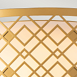 Потолочный светильник золотого цвета с каркасом в виде геометрических ромбов Elstead Lighting варинант исполнения - 5 | Loft Concept в Сочи