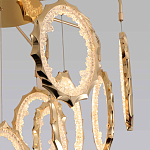 Потолочный светильник светодиодный с золотистым каркасом Ring of Fire варинант исполнения - 3 | Loft Concept в Сочи