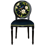 Стул чёрный из натурального бука с изображением птица в саду Blooming Magnolias варинант исполнения - 1 | Loft Concept в Сочи