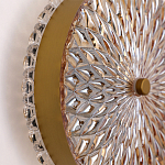 Бра с плафоном из рельефного стекла Peony Glass Bronze  варинант исполнения - 3 | Loft Concept в Сочи