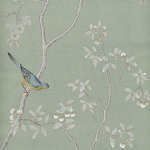 Обои ручная роспись Badminton Mercury Grey варинант исполнения - 1 | Loft Concept в Сочи