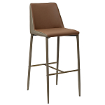Стул барный с терракотовой обивкой из экокожи Spectacular High Chair варинант исполнения - 1 | Loft Concept в Сочи