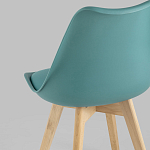 Стул с основой из пластика и мягким сиденьем Arvika Azure варинант исполнения - 6 | Loft Concept в Сочи