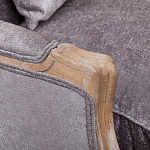 Кресло Ava Classical Armchair brown and grey velour варинант исполнения - 4 | Loft Concept в Сочи