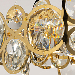 Люстра подвесная из золотых колец 57 см Golden Circles варинант исполнения - 6 | Loft Concept в Сочи