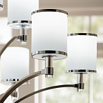 Люстра с белыми стеклянными плафонами в форме цилиндра Feiss варинант исполнения - 10 | Loft Concept в Сочи