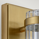 Бра вертикальное с рифленым стеклянным плафоном и прямоугольным основанием Quintiesse варинант исполнения - 2 | Loft Concept в Сочи