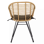 Стул с ротанговым плетением Wicker Half Chair с подлокотниками варинант исполнения - 2 | Loft Concept в Сочи