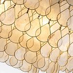 Люстра многоярусная с декором из натуральной морской ракушки Iridescent Light варинант исполнения - 5 | Loft Concept в Сочи