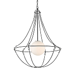 Подвесной светильник из тонких прутьев в форме колокола Forged Thin Rods варинант исполнения - 3 | Loft Concept в Сочи