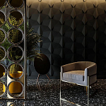 Гипсовая 3D Панель BATOID варинант исполнения - 1 | Loft Concept в Сочи