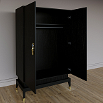 Платяной шкаф Elsa Dreams Black с 2-мя фасадами варинант исполнения - 1 | Loft Concept в Сочи