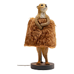 Настольная лампа Цурикат плафон из меха варинант исполнения - 1 | Loft Concept в Сочи