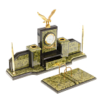 Настольный письменный набор из змеевика  и бронзы с декором в виде орла в подарочной упаковке Successful Leader варинант исполнения - 2 | Loft Concept в Сочи