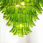 Люстра из семи ярусов зеленого стекла Independence варинант исполнения - 4 | Loft Concept в Сочи