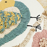 Чехол на подушку с кисточками и вышивкой птиц Ethnic mix Birds Rect варинант исполнения - 3 | Loft Concept в Сочи