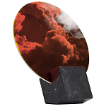 Настольное дизайнерское зеркало Poltronova Vanitas Nero Marquina Mirror and Photo Holder варинант исполнения - 1 | Loft Concept в Сочи