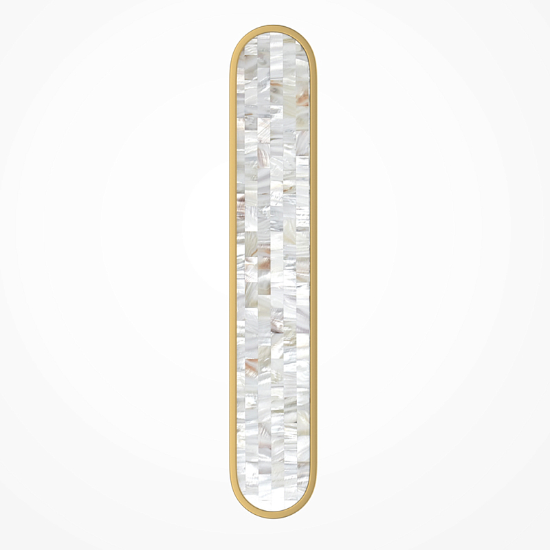 Бра перламутровый Lunaris 60 см Латунь Перламутровый в Сочи | Loft Concept 