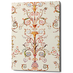 Постер на холсте с изображением ангела и растительных орнаментов Raffael Angel Poster варинант исполнения - 2 | Loft Concept в Сочи