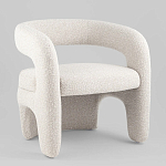 Кресло дизайнерское для лаунж зоны жемчужного цвета Pearl Lounge варинант исполнения - 1 | Loft Concept в Сочи