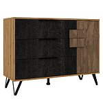 Комод с 3-мя ящиками и дверцей Stone Effect варинант исполнения - 1 | Loft Concept в Сочи