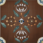 Плитка с узором Васильки 2 варинант исполнения - 1 | Loft Concept в Сочи