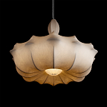 Подвесной светильник с белым фигурным абажуром и мягкими волнистыми краями Cloud Motion  варинант исполнения - 12 | Loft Concept в Сочи