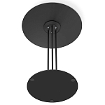 Стол журнальный круглый с бежевой столешницей из стекла Beige Marble варинант исполнения - 5 | Loft Concept в Сочи