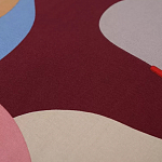 Подушка декоративная хлопковая с абстрактным принтом Elysian Flow Terra варинант исполнения - 3 | Loft Concept в Сочи