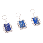 Зеркало брелок складное двухстороннее из натурального камня Лазурит Stone Mirrors варинант исполнения - 4 | Loft Concept в Сочи