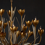 Люстра золотого цвета в виде цветков крокуса Hanging Flowers варинант исполнения - 2 | Loft Concept в Сочи