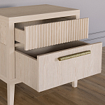 Прикроватная Тумбочка Primo с двумя ящиками Светлый дуб варинант исполнения - 6 | Loft Concept в Сочи