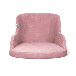 Стул с мягкой розовой обивкой из велюра и подъемно-поворотным механизмом на черных колесиках Harper Pink варинант исполнения - 2 | Loft Concept в Сочи