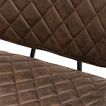 Стул с темно-коричневой обивкой из экокожи Benderson варинант исполнения - 8 | Loft Concept в Сочи