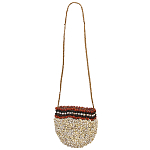 Декоративный аксессуар сумка из ракушек Aboriginal Bag Beige Red варинант исполнения - 1 | Loft Concept в Сочи