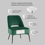 Мягкое кресло в зеленом велюре ALBA варинант исполнения - 8 | Loft Concept в Сочи